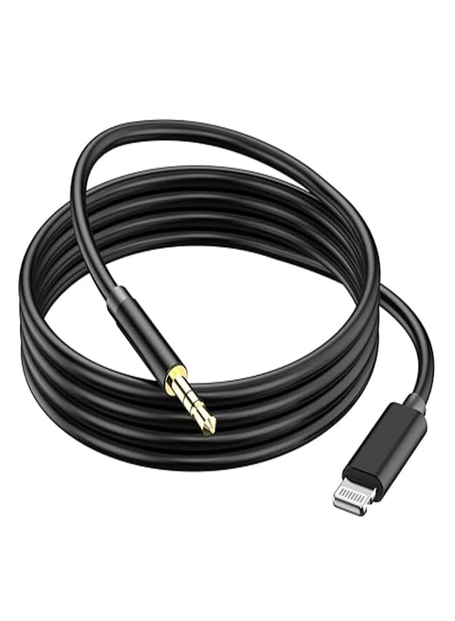 Lightning to 3.5mm iPhone Aux Cord, [Apple Mfi Certified] iPhone 3.5 MM Aux Audio Cable for Car Home Stereo Speaker Headphone Compatible with iPhone 14 13 12 11 Pro Max Mini XR XS 8 7 iPad iPod